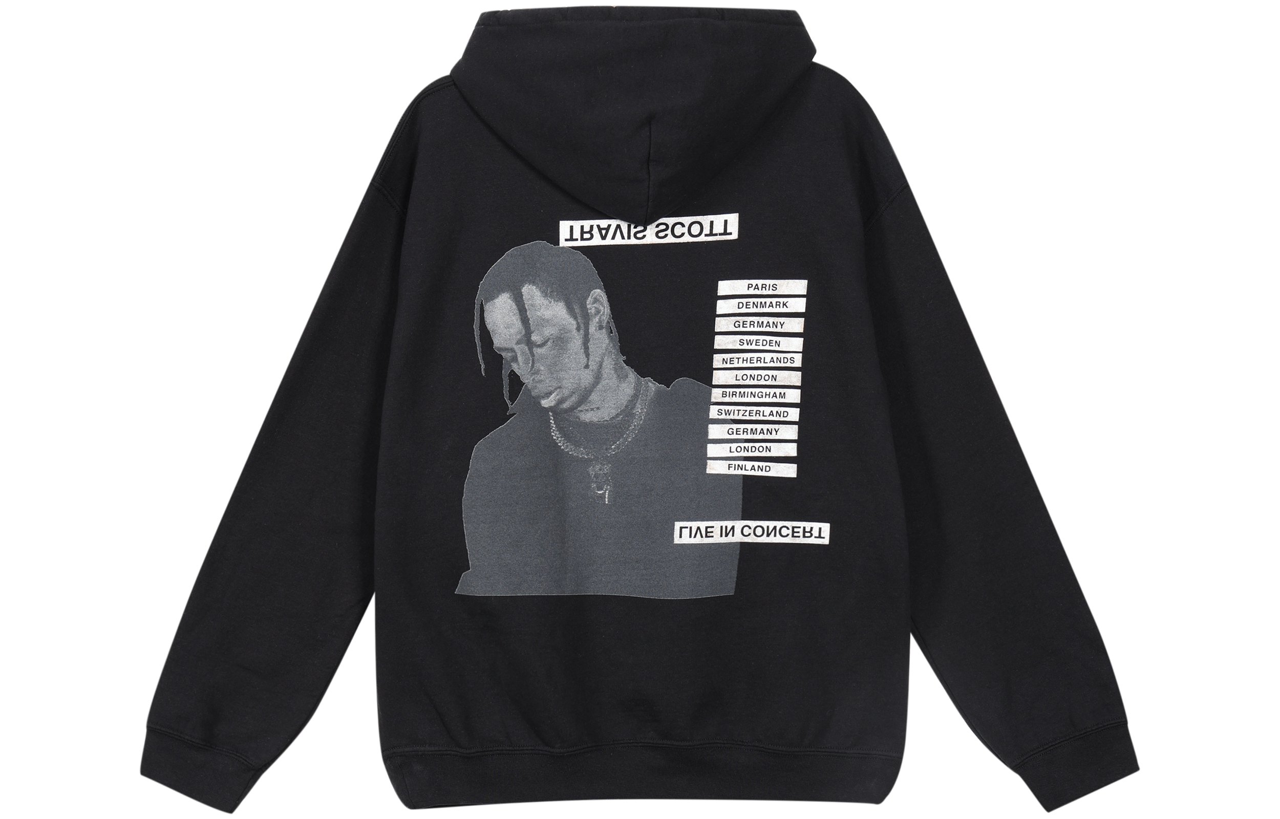 Lookbook 트래비스 스콧 캑터스 잭 투어 후디 블랙 유니섹스 TC-353