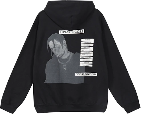 트래비스 스콧 캑터스 잭 투어 후디 블랙 유니섹스 TC-353 Lookbook 트래비스 스콧 캑터스 잭 투어 후디 블랙 유니섹스 TC-353