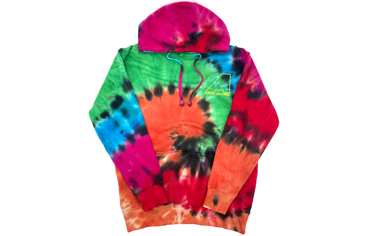 Travis Cactus Jack Blink of an Eye Tie-Dye Skeleton Hoodie Multicolor TC-387