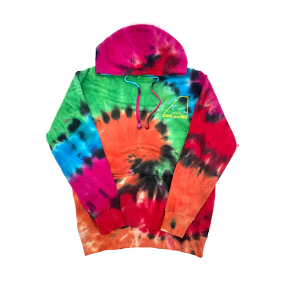 Travis Cactus Jack Blink of an Eye Tie-Dye Skeleton Hoodie Multicolor TC-387