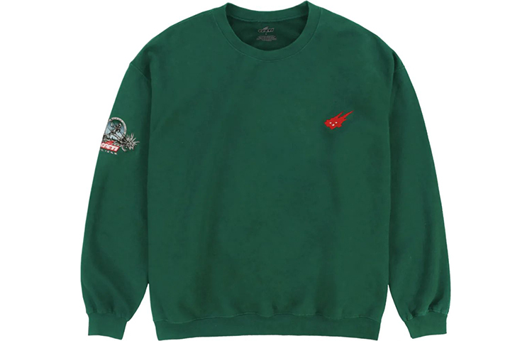 Travis Cactus Jack CACTI Graphic Crewneck Sweatshirt Green Unisex TC-81