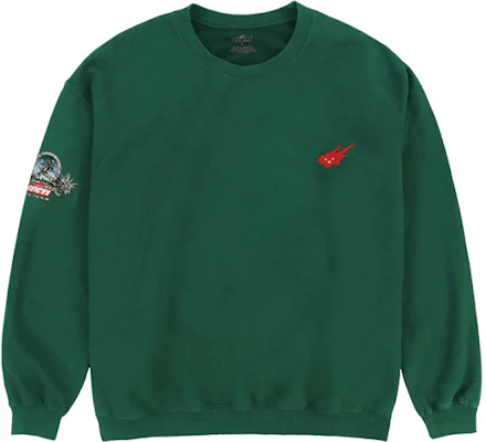 Sudadera Verde Unisex Travis Scott Cactus Jack CACTI Graphic Crewneck TC-81 Buy Sudadera Verde Unisex Travis Scott Cactus Jack CACTI Graphic Crewneck TC-81