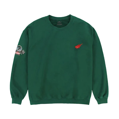 Travis Cactus Jack CACTI Graphic Crewneck Sweatshirt Green Unisex TC-81