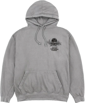 트래비스 스콧 캑터스 잭 CACTI 로고 후디 유니섹스 그레이 TC-76 Lookbook 트래비스 스콧 캑터스 잭 CACTI 로고 후디 유니섹스 그레이 TC-76