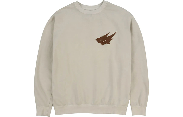Travis Cactus Jack CACTI Logo Print Crewneck Sweatshirt Beige Unisex. TC-80 圖 3