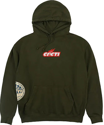 特拉维斯·斯科特Cactus Jack CACTI标志绿橄榄色男女连帽衫 TC-82 Buy 特拉维斯·斯科特Cactus Jack CACTI标志绿橄榄色男女连帽衫 TC-82