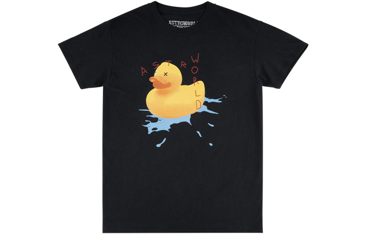 Travis Scott Cactus Jack Cartoon Duck Graphic Tee Black Unisex. TC-29
