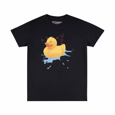 Travis Cactus Jack Cartoon Duck Graphic Tee Black Unisex. TC-29