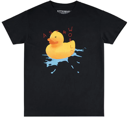 Camiseta Negra Unisex Travis Scott Cactus Jack Pato Gráfico Cartoon. TC-29 Order Camiseta Negra Unisex Travis Scott Cactus Jack Pato Gráfico Cartoon. TC-29