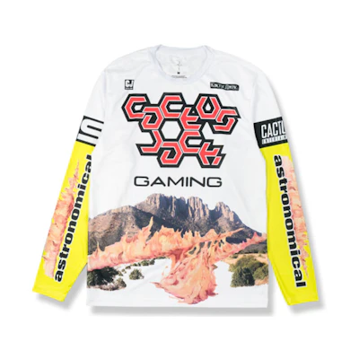Travis Cactus Jack CJ Gaming Graphic Crewneck Sweatshirt White Unisex CJFN-LS47