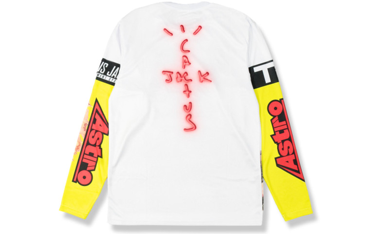 Travis Cactus Jack CJ Gaming Graphic Crewneck Sweatshirt White Unisex CJFN-LS47 圖 3