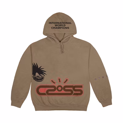 Travis Cactus Jack Crossover Graphic Hoodie Unisex Light Brown TC-62