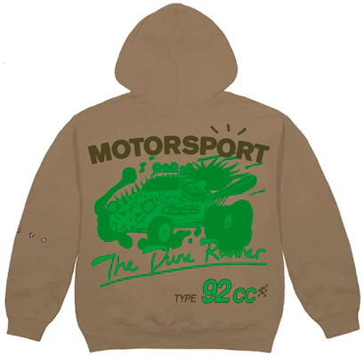 트래비스 스캇 캑터스잭 그래픽 후디 유니섹스 라이트 브라운 TC-62 Lookbook 트래비스 스캇 캑터스잭 그래픽 후디 유니섹스 라이트 브라운 TC-62