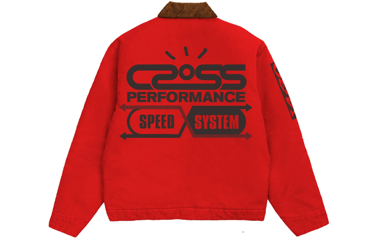 Travis Cactus Jack Crossover Red Jacket Unisex with Black Patch Design TC-65