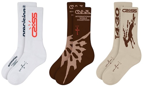 トラヴィス スコット カクタスジャック ソックス3足セット (マルチ) CJJ6-AS39 Buy トラヴィス スコット カクタスジャック ソックス3足セット (マルチ) CJJ6-AS39