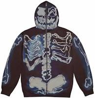 Travis Scott Cactus Jack For Fragment Skeleton Graffiti Full Zip Hoodie 'Multi' Travis Scott Cactus Jack For Fragment Skeleton Graffiti Full Zip Hoodie 'Multi'