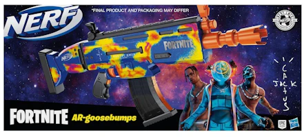 Travis Scott Cactus Jack Fortnite AR-Goosebumps Nerf Elite Dart Blaster Travis Scott Cactus Jack Fortnite AR-Goosebumps Nerf Elite Dart Blaster