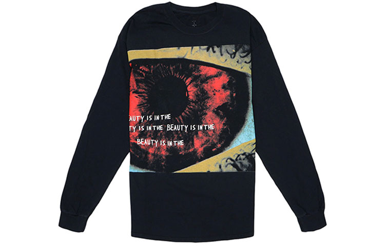 Travis Cactus Jack Letter Graphic Hoodie Unisex Black TC-381