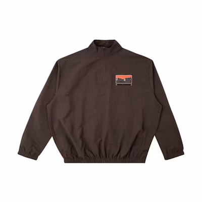 Travis Cactus Jack Letter Print Windbreaker Jacket Brown (). CJNTOP12BROWN