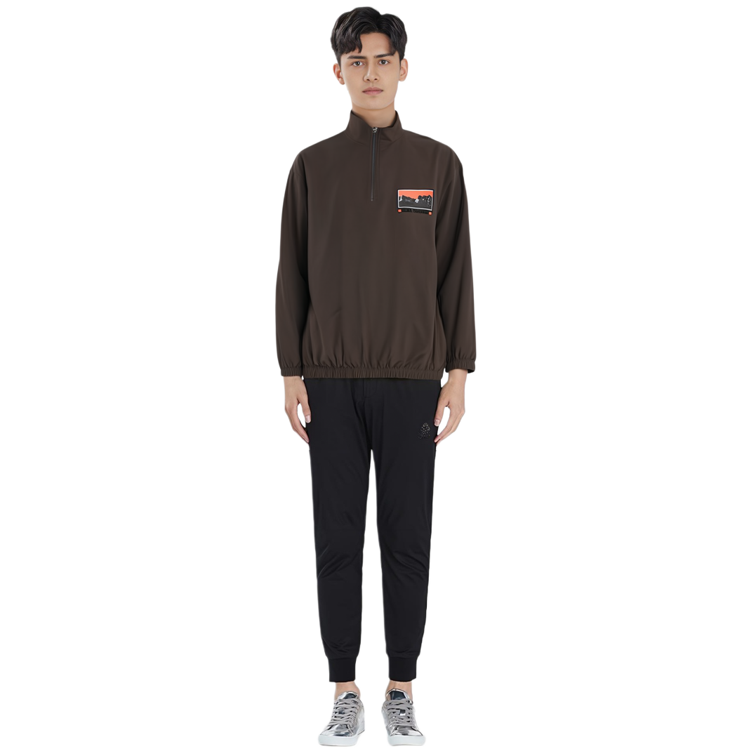 Shop Chaqueta Rompevientos Marrón Travis Scott Cactus Jack con Estampado de Letras. CJNTOP12BROWN