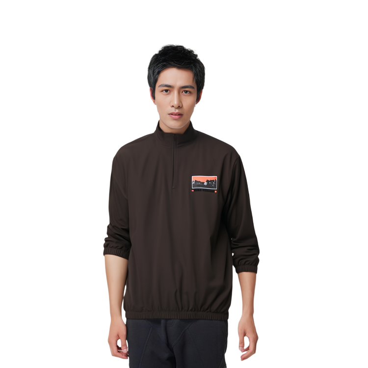 Details for Chaqueta Rompevientos Marrón Travis Scott Cactus Jack con Estampado de Letras. CJNTOP12BROWN