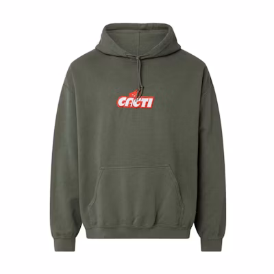 Travis Cactus Jack Logo Green Pullover Hoodie Men’s. CACTHS02OLIVE