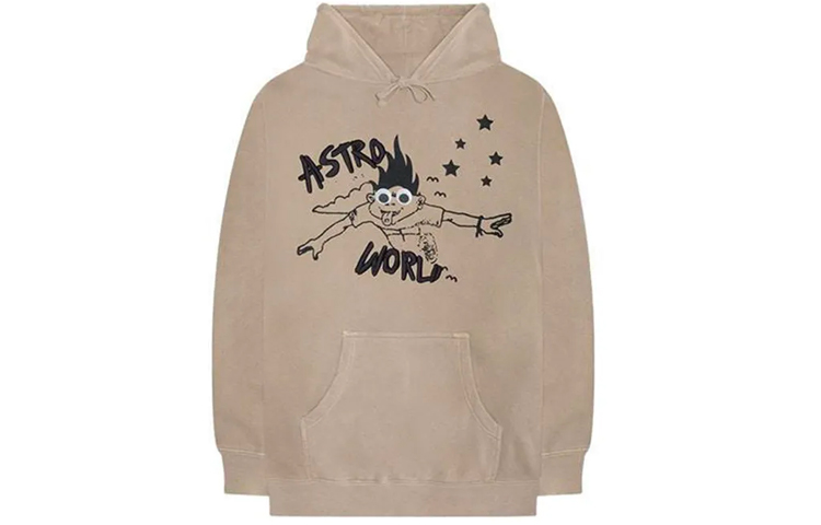 Travis Cactus Jack Look Mom I Can Fly Hoodie Brown Unisex Cartoon Design TC-276