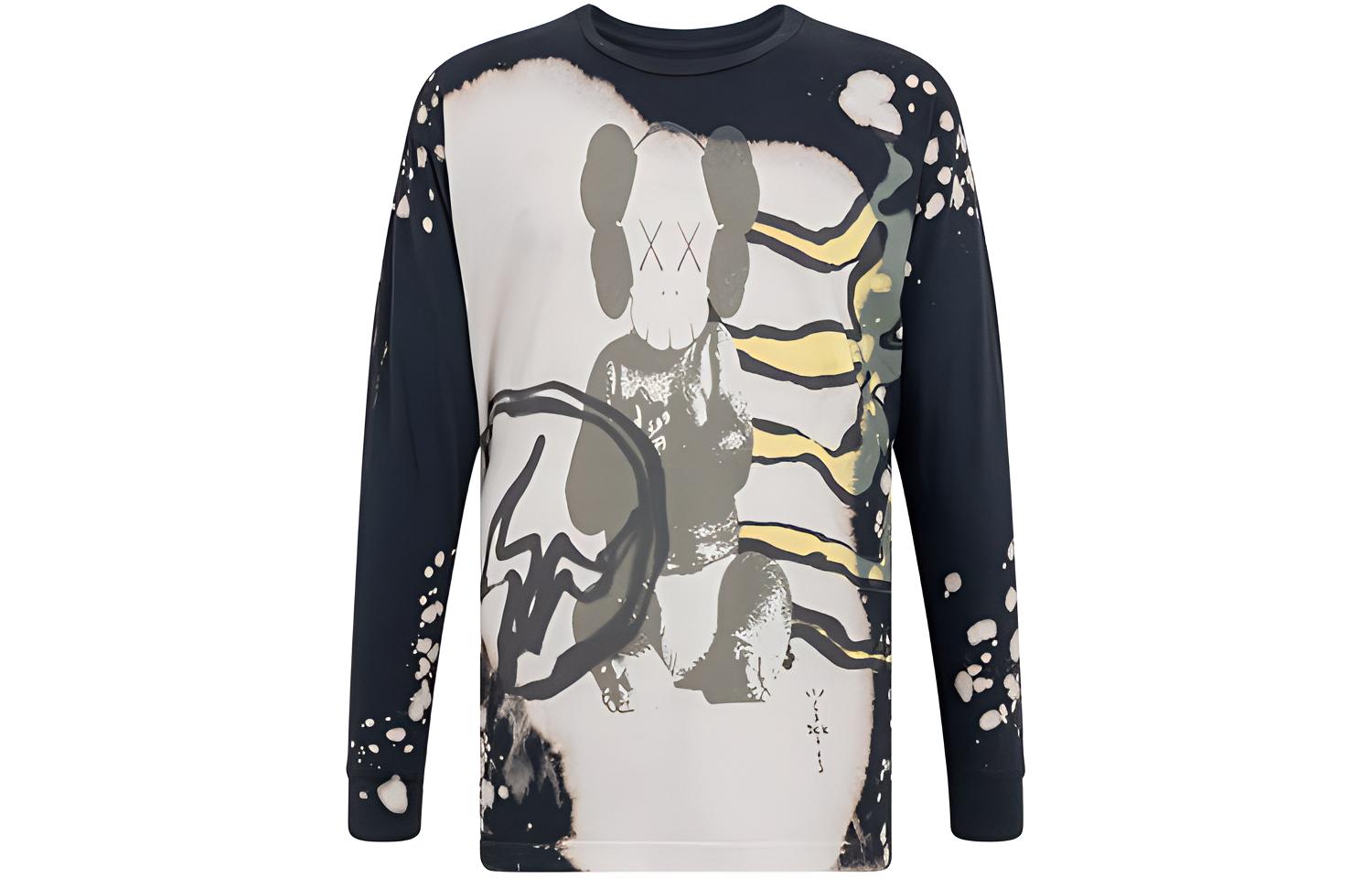 Travis Scott Cactus Jack Loose Fit Graphic Long Sleeve Tee Unisex Dark Gray CJFN-SS13