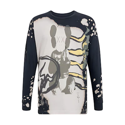Travis Cactus Jack Loose Fit Graphic Long Sleeve Tee Unisex Dark Gray CJFN-SS13