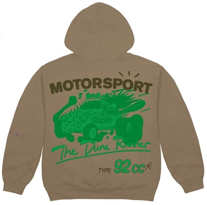Travis Scott Cactus Jack Motor Sport Hoodie Dark Sand Buy Travis Scott Cactus Jack Motor Sport Hoodie Dark Sand