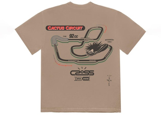 Travis Scott Cactus Jack Racetrack Tee Tan Order Travis Scott Cactus Jack Racetrack Tee Tan
