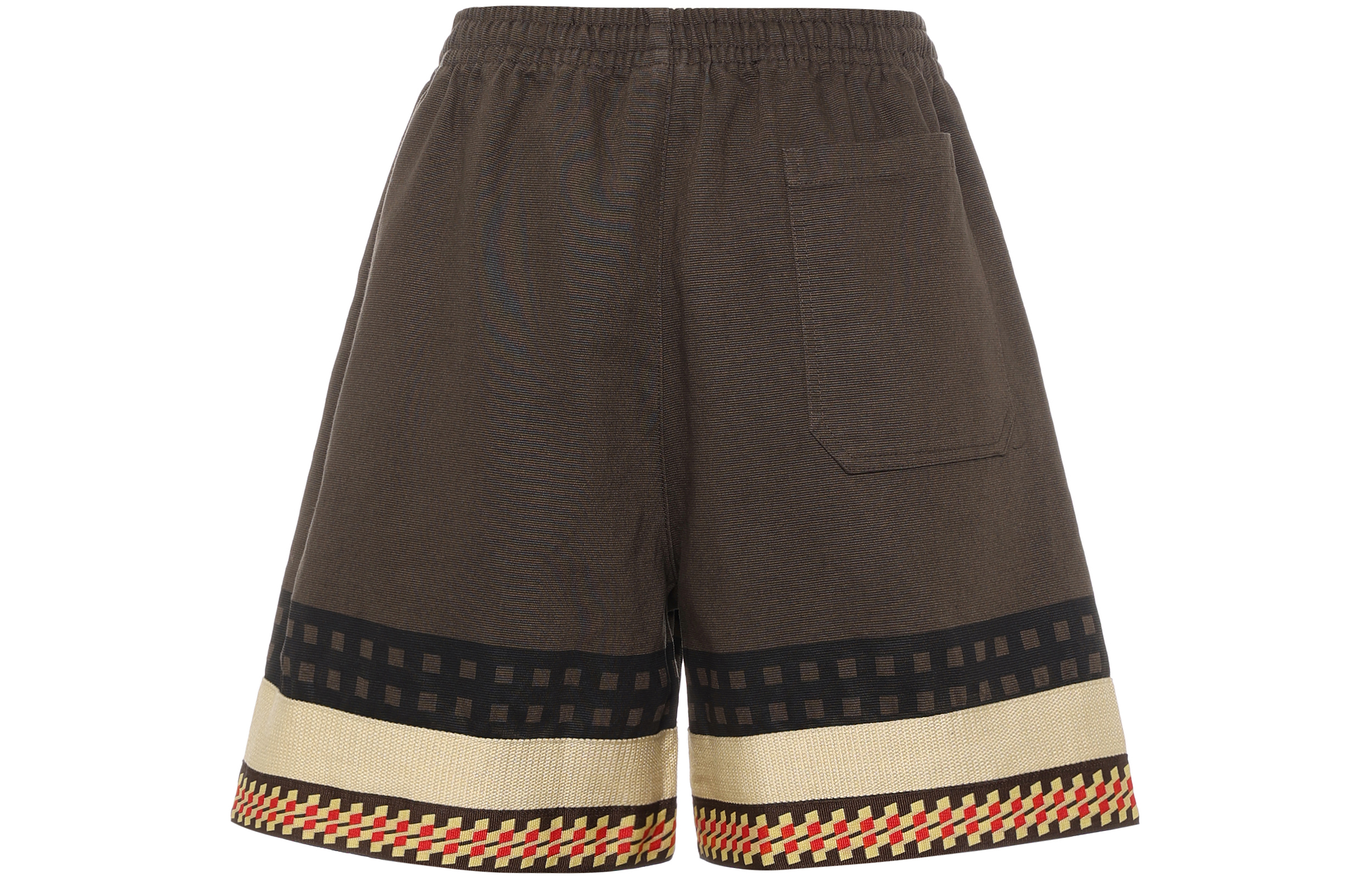 Lookbook Celana Pendek Kasual Unisex Travis Scott Cactus Jack Wolf Brown Bordir. CJAM-PS06-M