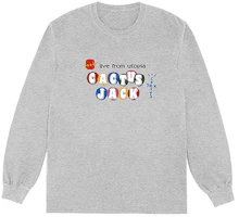 Travis Scott Cactus Jack x CJ Live From Utopia Crewneck Sweatshirt Grey Unisex TS-XMCLFUGY Travis Scott Cactus Jack x CJ Live From Utopia Crewneck Sweatshirt Grey Unisex TS-XMCLFUGY