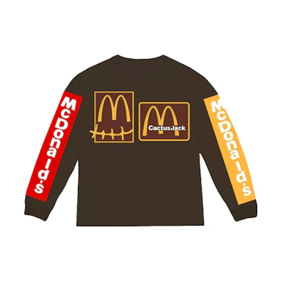 Travis Cactus Jack CPFM 4 CJ Burger Mouth Brown Logo Long Sleeve Tee Unisex. TC-281