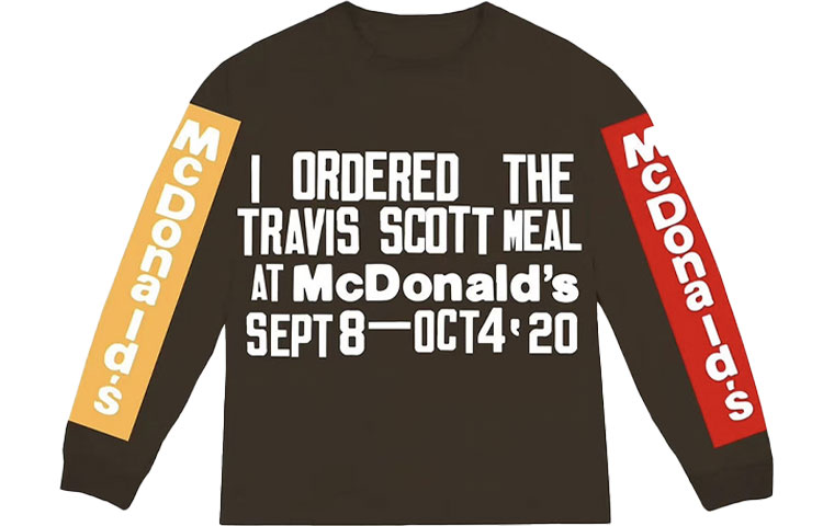 Travis Cactus Jack CPFM 4 CJ Burger Mouth Brown Logo Long Sleeve Tee Unisex. TC-281 圖 3