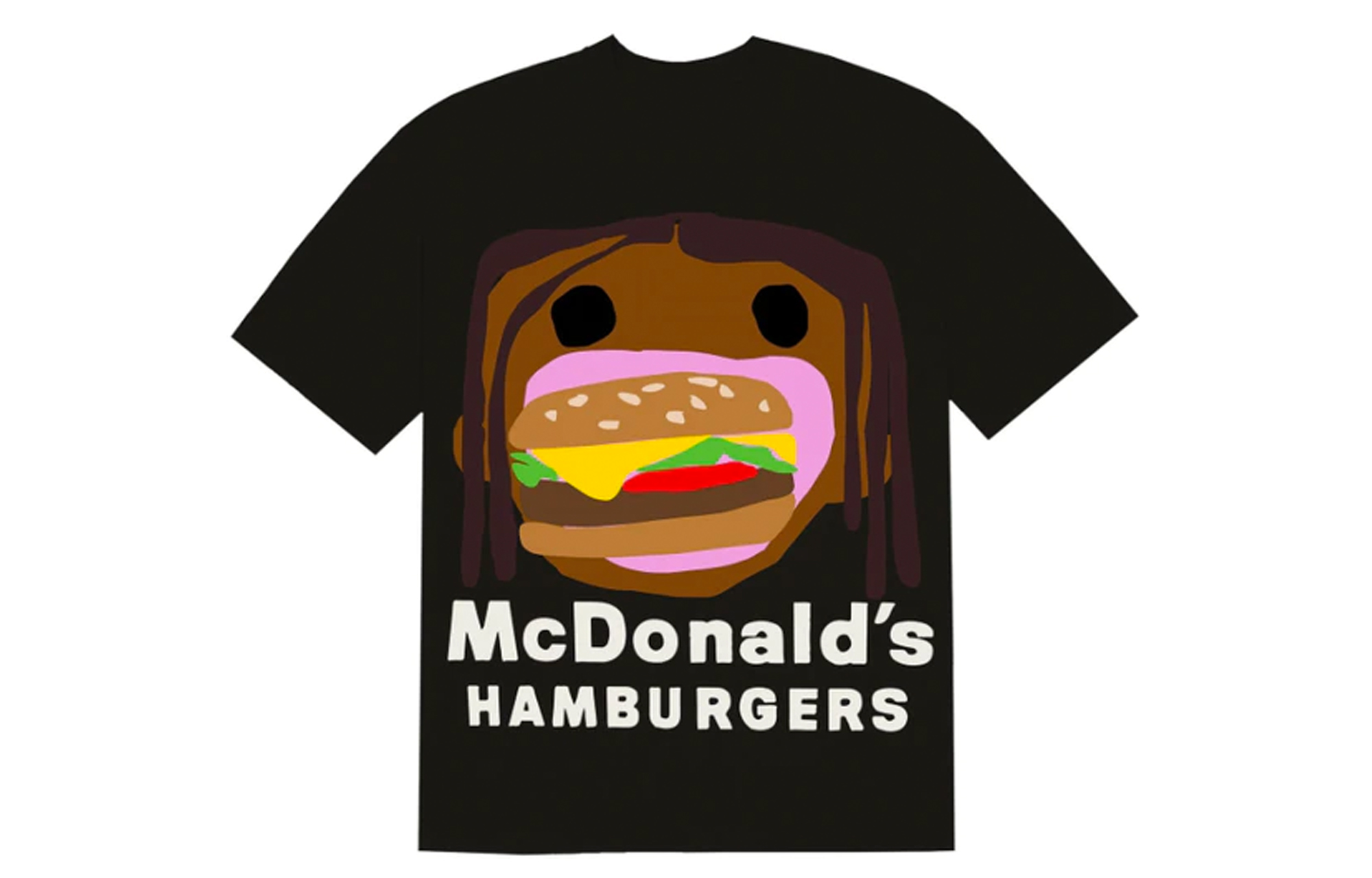 Travis Cactus Jack CPFM Hamburger Graphic Tee Black CJMD-SS173