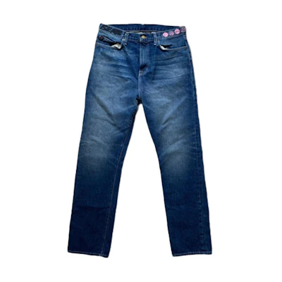 Travis Cactus Jack Fragment Design Graphic Denim Pants Blue Unisex. CJFN-SS21