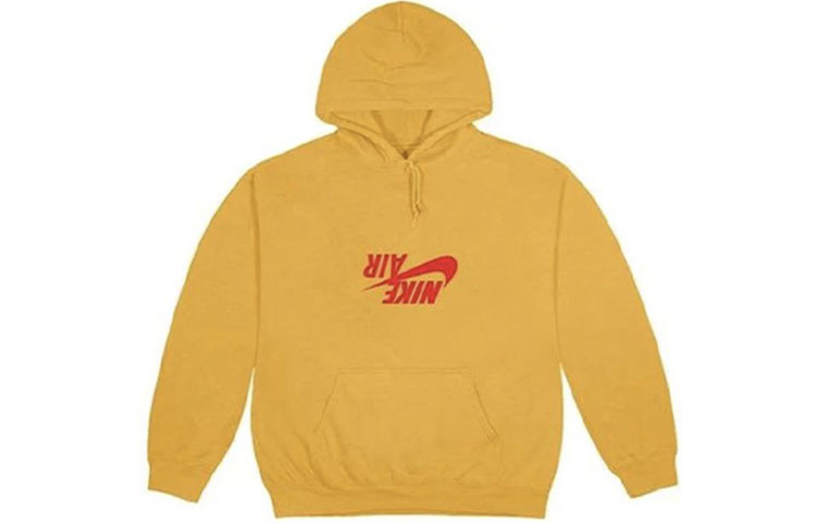 Travis Scott Cactus Jack x Jordan Letter Print Yellow Hoodie Unisex. TC-374