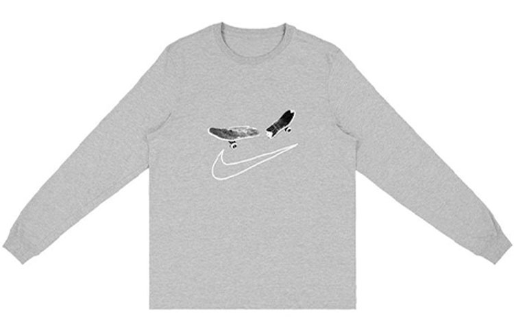 Travis Cactus Jack Jordan Logo Print Hoodie Unisex Grey TC-380