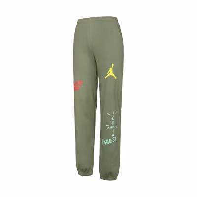 Travis Cactus Jack Jordan Reverse Swoosh Green Jogger Pants Unisex. TC-302