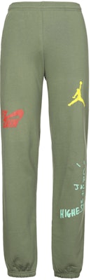 Travis Scott Cactus Jack x Jordan 反钩绿运动长裤 男女通用款式。 TC-302 Lookbook Travis Scott Cactus Jack x Jordan 反钩绿运动长裤 男女通用款式。 TC-302