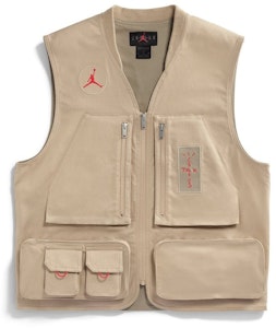 Travis Scott Cactus Jack x Jordan Utility Vest Desert Khaki/University Red Malaysia CW3169-201 Buy Travis Scott Cactus Jack x Jordan Utility Vest Desert Khaki/University Red Malaysia CW3169-201