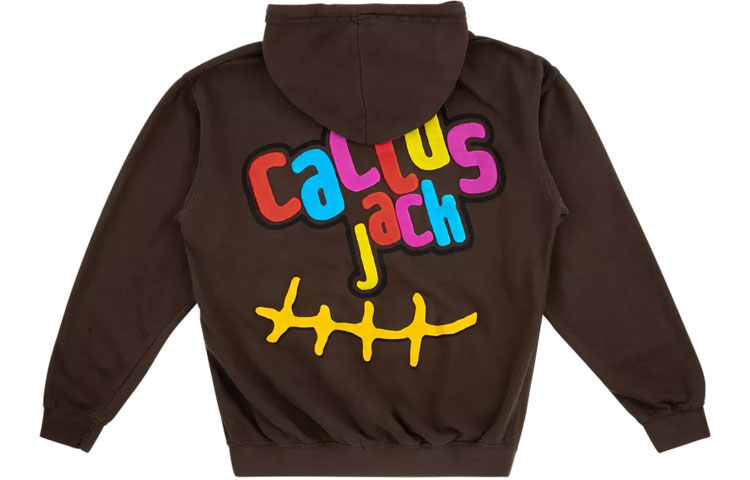 Travis Cactus Jack McDonald's Brown Hoodie Unisex Collab Graphic Design. TC-72