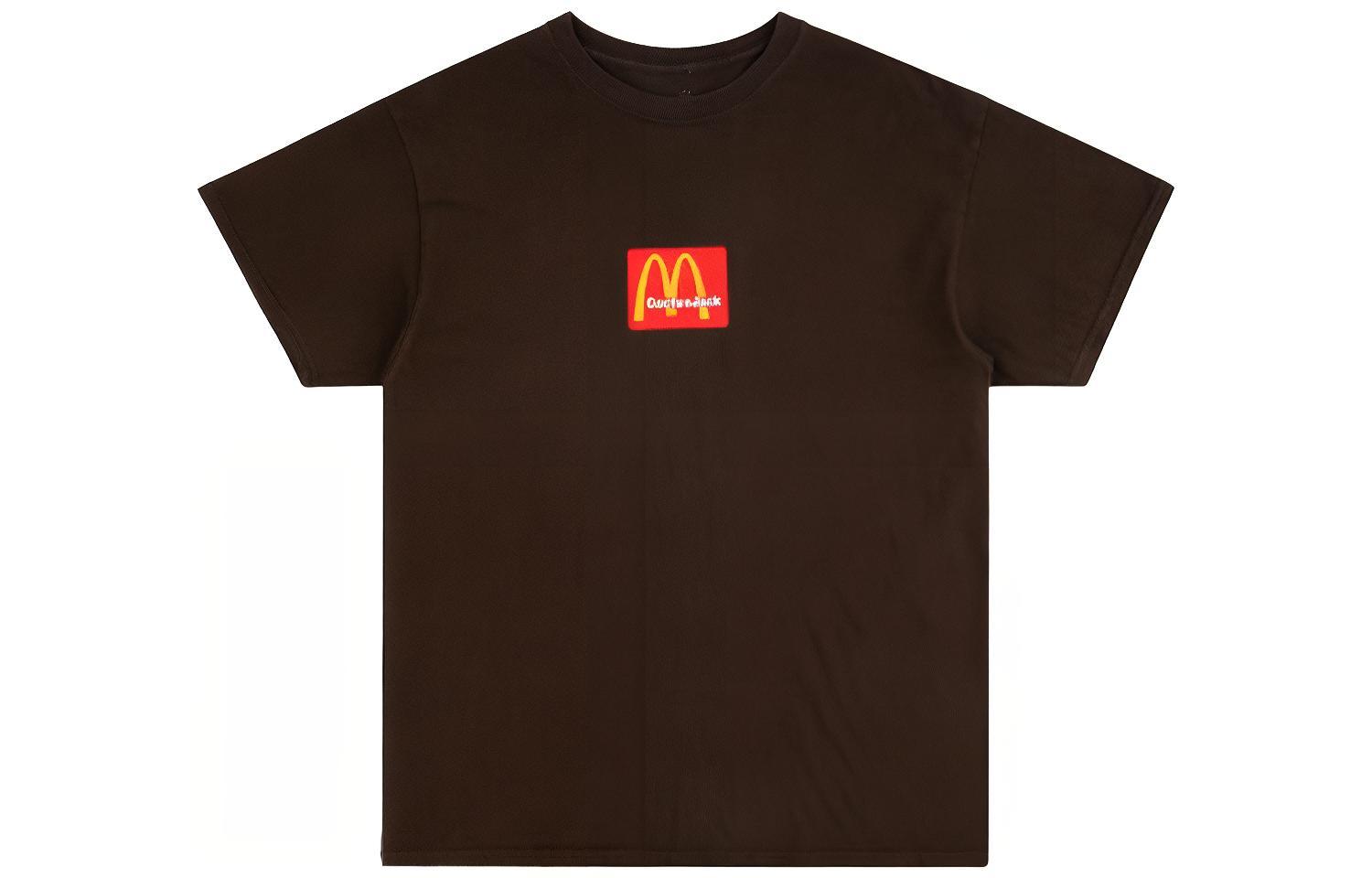 Order Travis Scott Cactus Jack x McDonald's Brown Unisex Casual Short Sleeve Tee CJMD-SS08