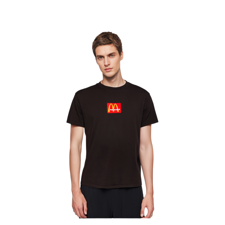 Shop Travis Scott Cactus Jack x McDonald's Brown Unisex Casual Short Sleeve Tee CJMD-SS08