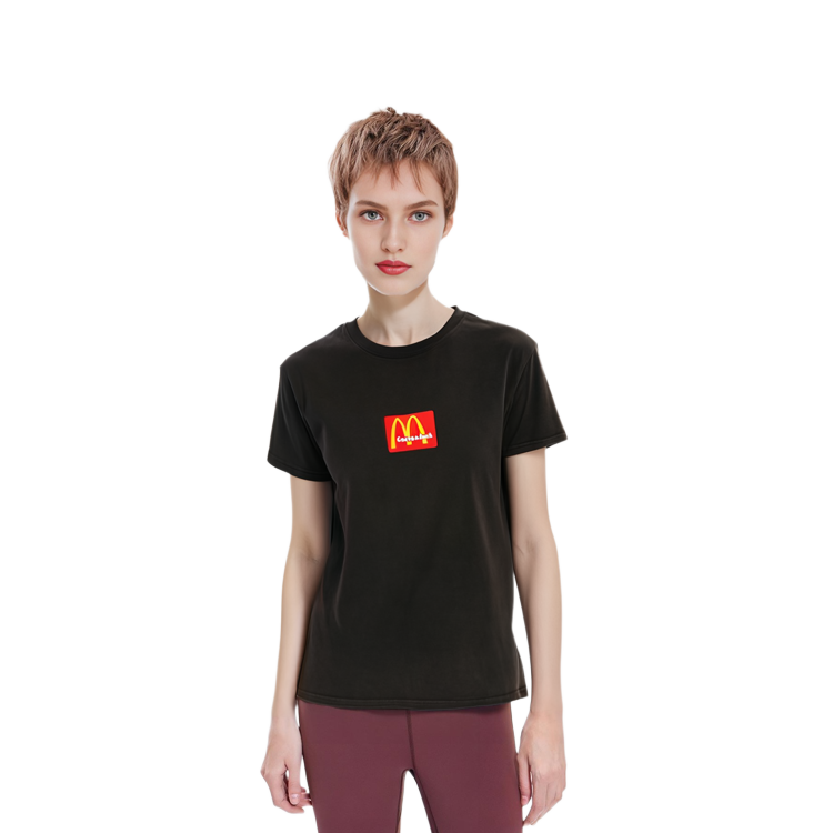 Sizing Travis Scott Cactus Jack x McDonald's Brown Unisex Casual Short Sleeve Tee CJMD-SS08