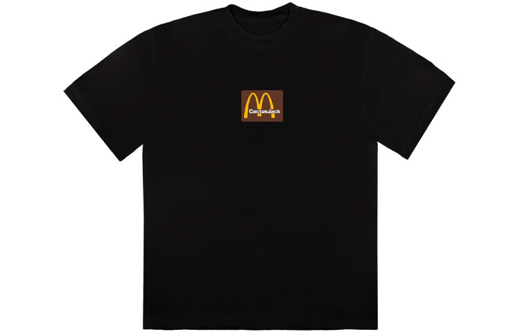 Travis Scott Cactus Jack x McDonald's Collab Black Tee Unisex Casual T-Shirt TC-267