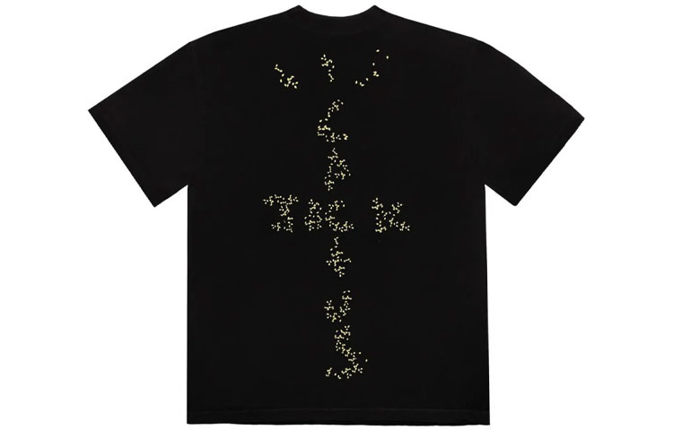 Lookbook Kaos Hitam Unisex Travis Scott Cactus Jack x McDonald''s Kolaborasi Casual TC-267