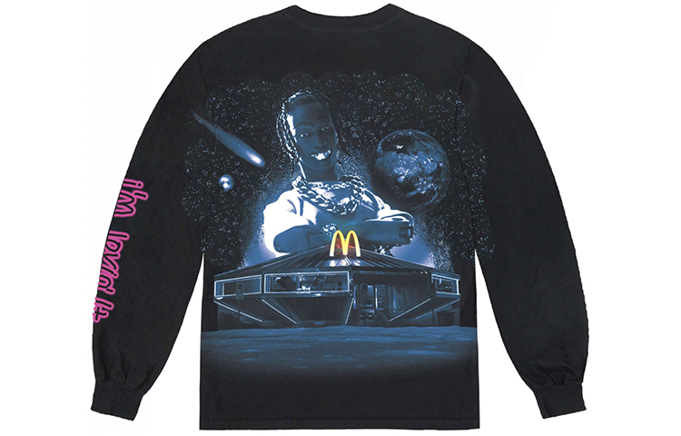 Travis Cactus Jack McDonald’s Collab Pullover Black Sweatshirt Unisex TC-5