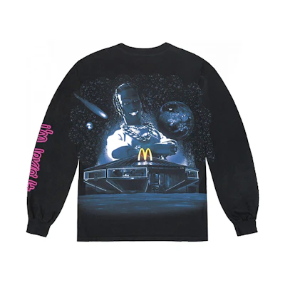 Travis Cactus Jack McDonald’s Collab Pullover Black Sweatshirt Unisex TC-5